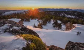 Horské zimní ráno (Jeseníky)